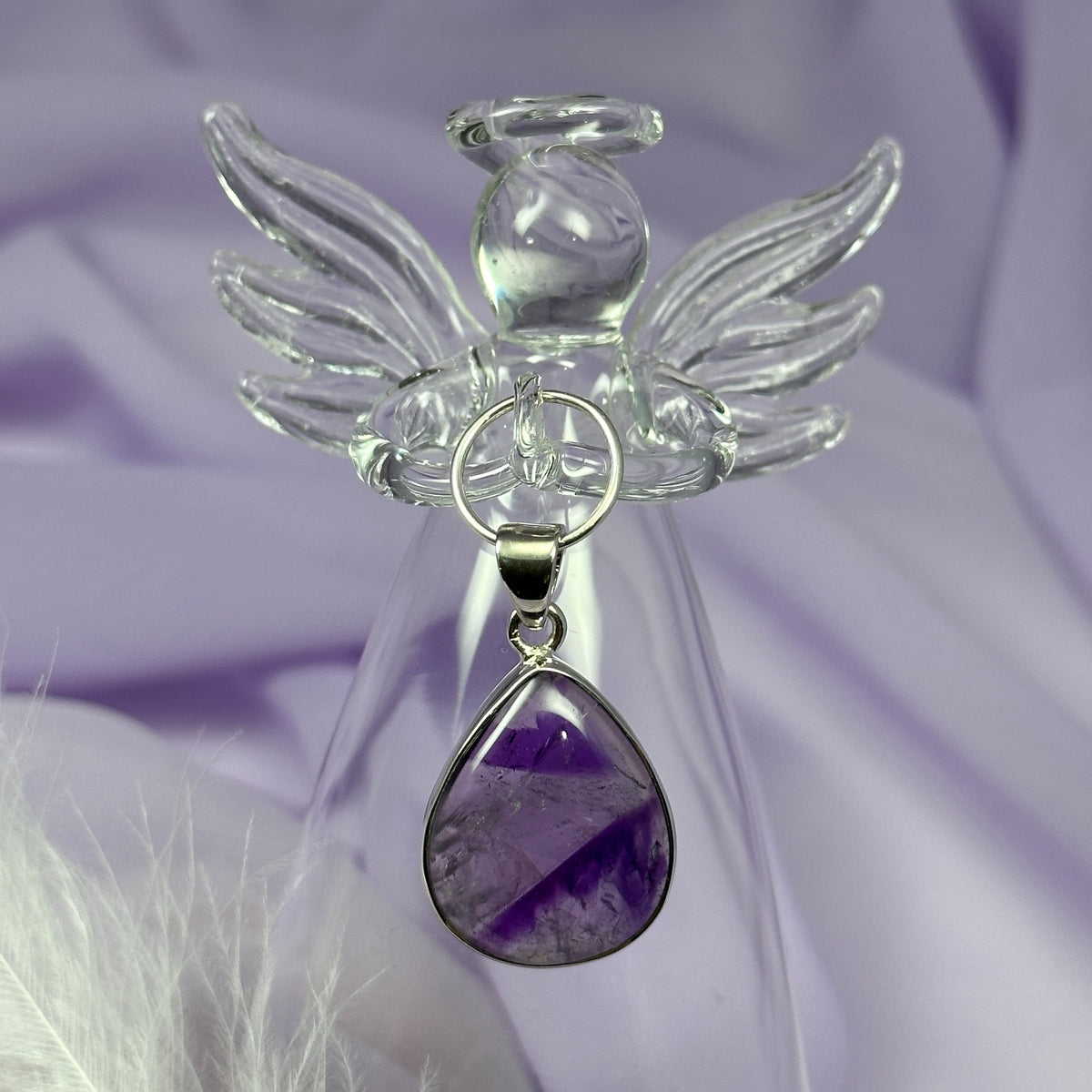 Rein Necklace with Amethyst in Silver – Lady Grey