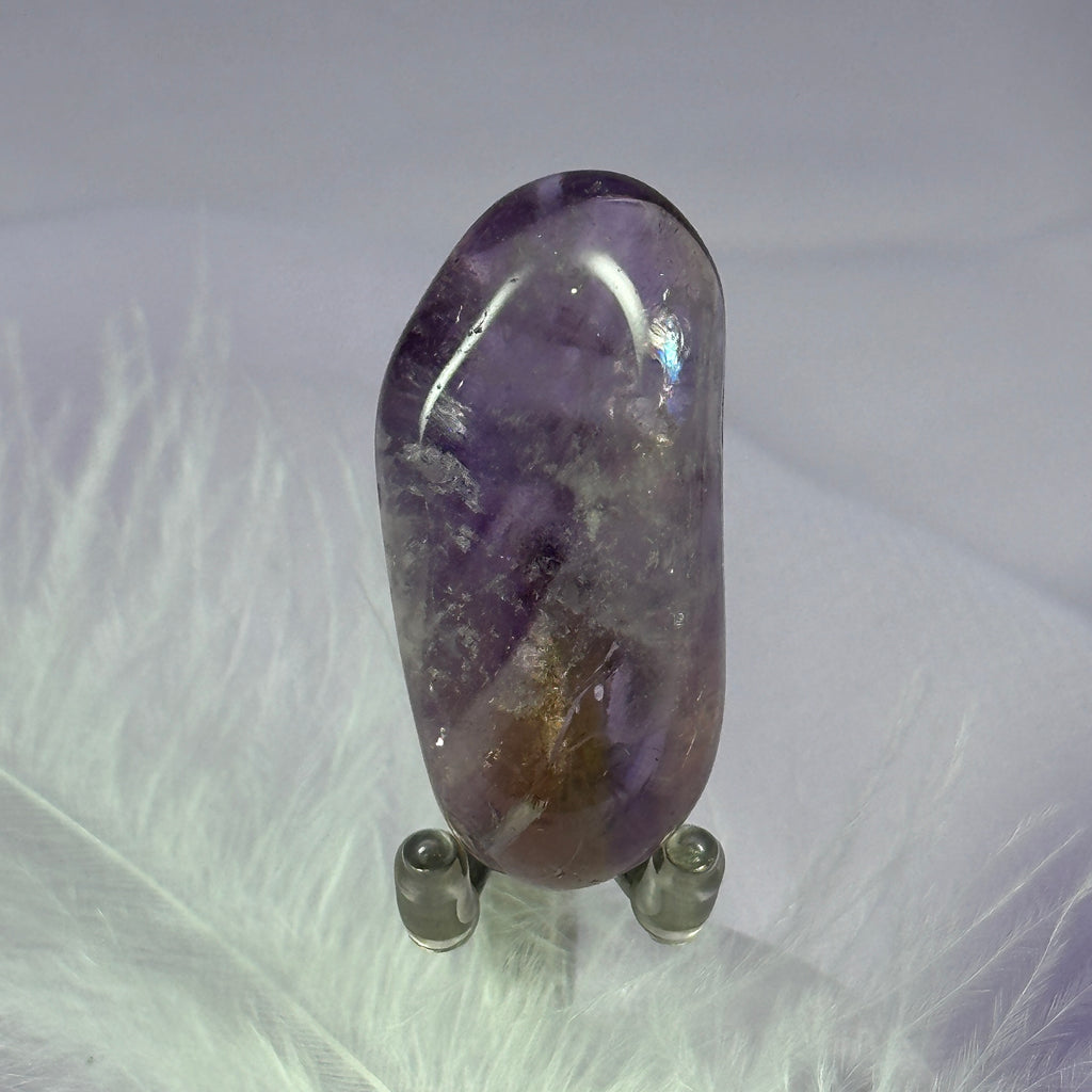 Ametrine crystal tumble stone, Rainbow 19.9g SN51599