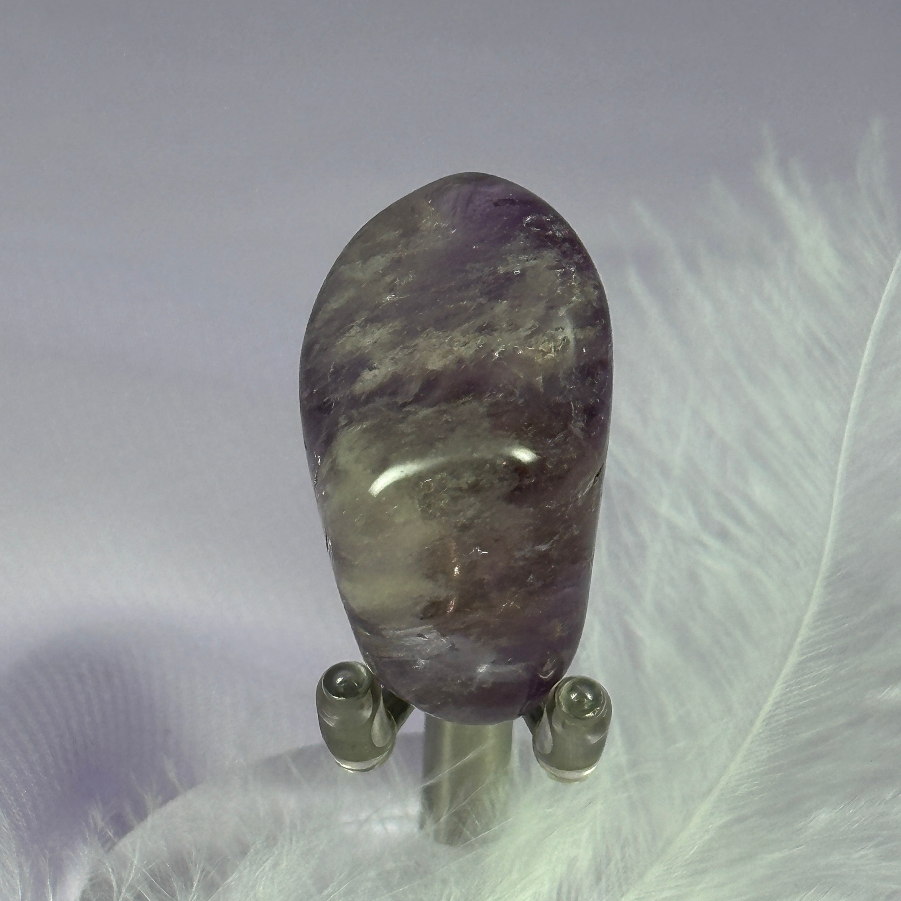 Ametrine crystal tumble stone, Rainbow 17.0g SN51602