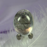 A grade Angel Aura Clear Quartz crystal tumble stone 16.0g SN52614