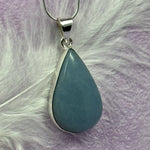 925 Silver Angelite crystal pendant, Blue Anhydrite 9.3g SN55149