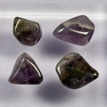 Rare 4 x small Auralite 23 crystal tumble stones 17.8g SN33542