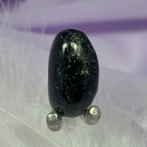 Very rare Black Star Diopside crystal tumble stone, has STAR!!! 11.7g SN20293