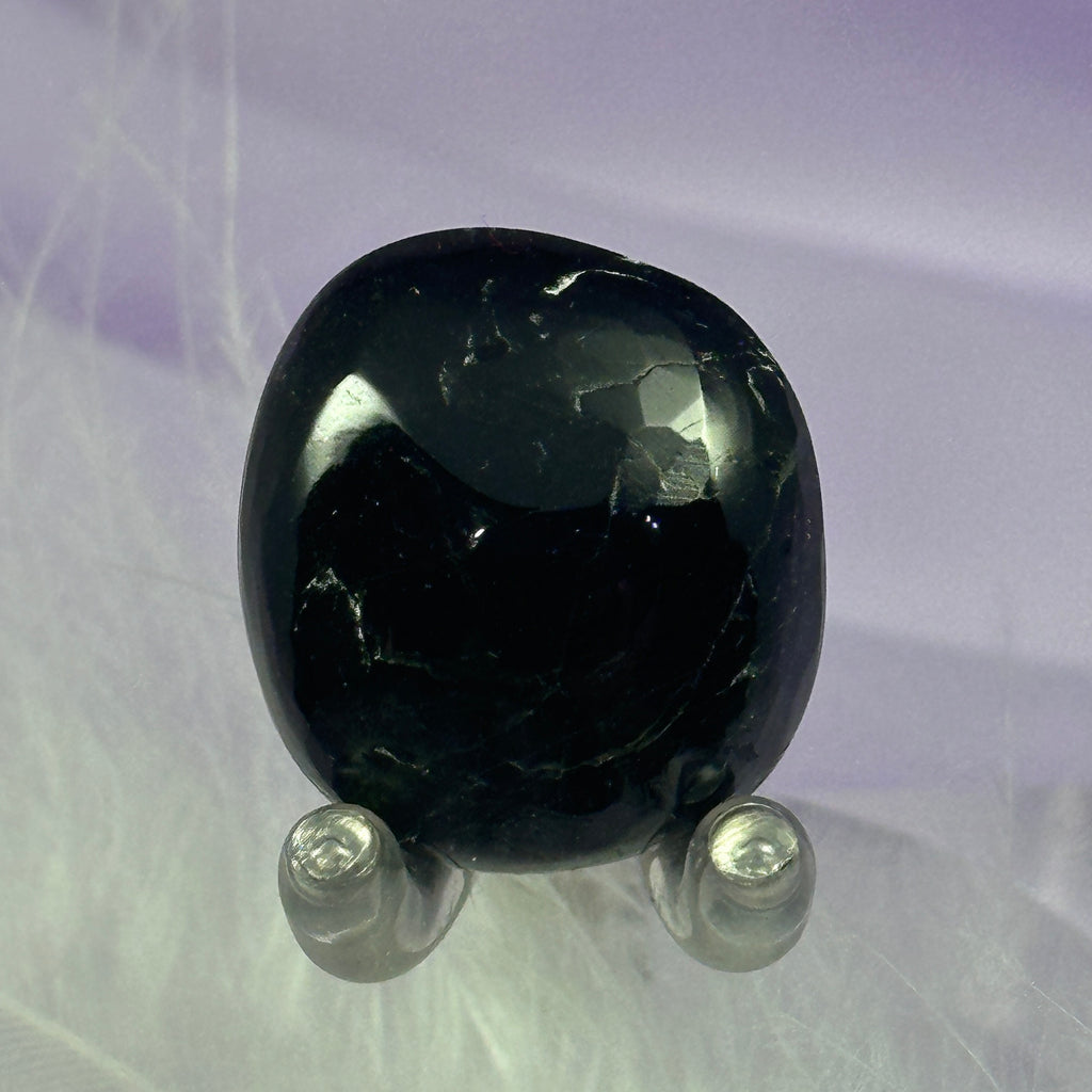 Very rare small Black Star Diopside crystal tumble stone 8.5g SN20295