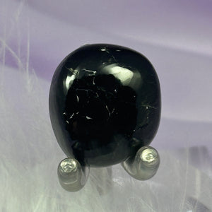 Very rare small Black Star Diopside crystal tumble stone 8.5g SN20295