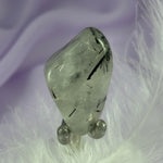 Black Tourmaline in Quartz, Tourmalinated Quartz tumble stone 17.2g SN50701