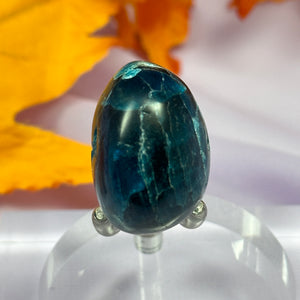 Large Blue and Green Apatite crystal tumble stone 27g SN51774