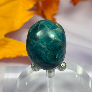 Large Blue and Green Apatite crystal tumble stone 27g SN51775