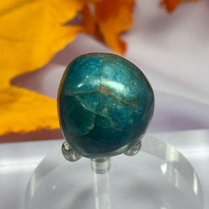 Large Blue and Green Apatite crystal tumble stone 29g SN51776