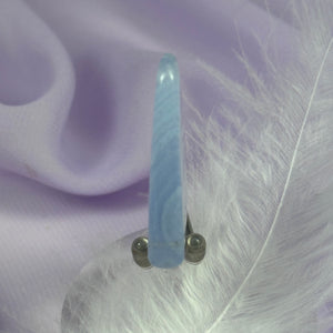 A grade Blue Lace Agate polished slice 10.6g SN54949