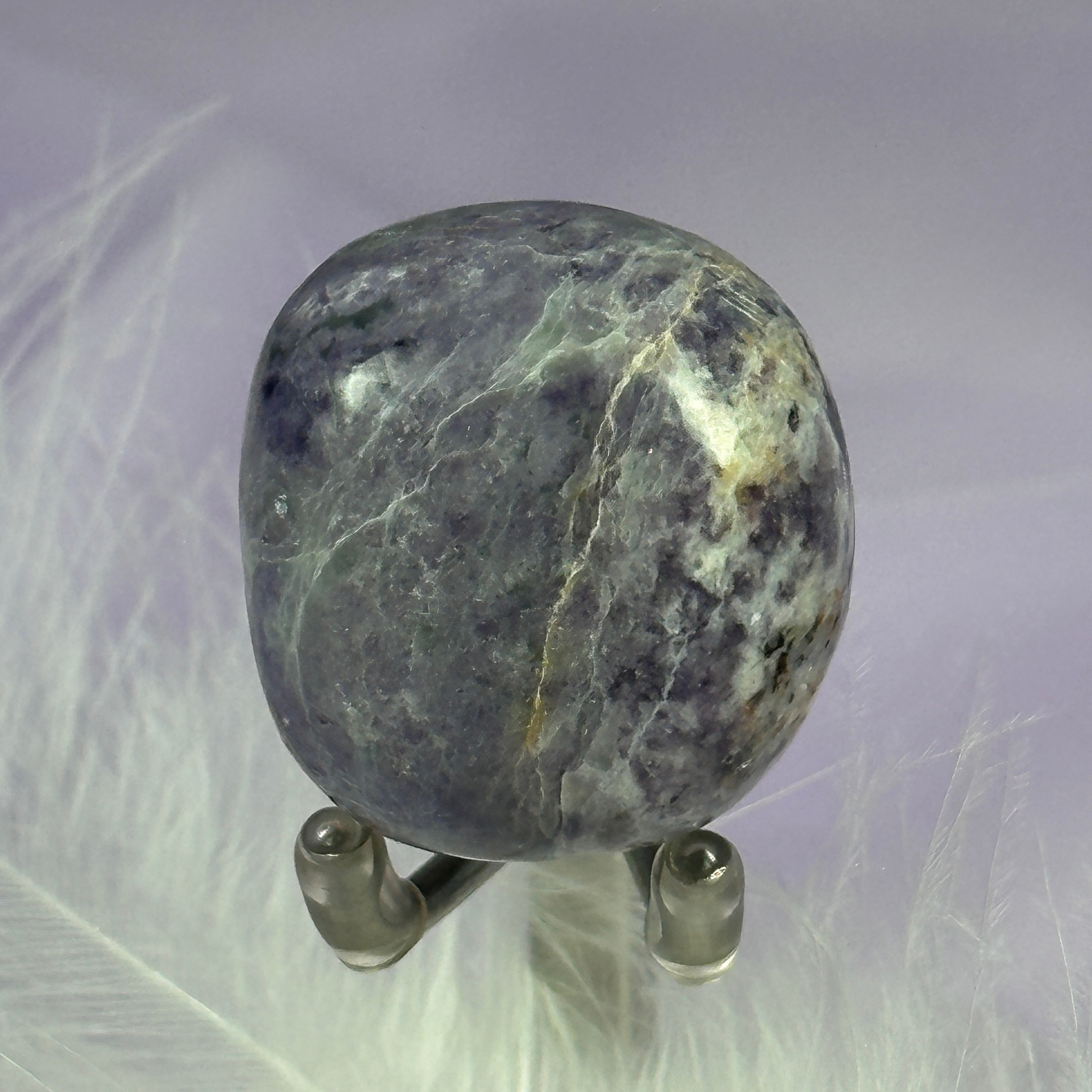 New!! Bolivianite tumble stone, Fluorite, Fuchsite, Diaspore 32g SN54670