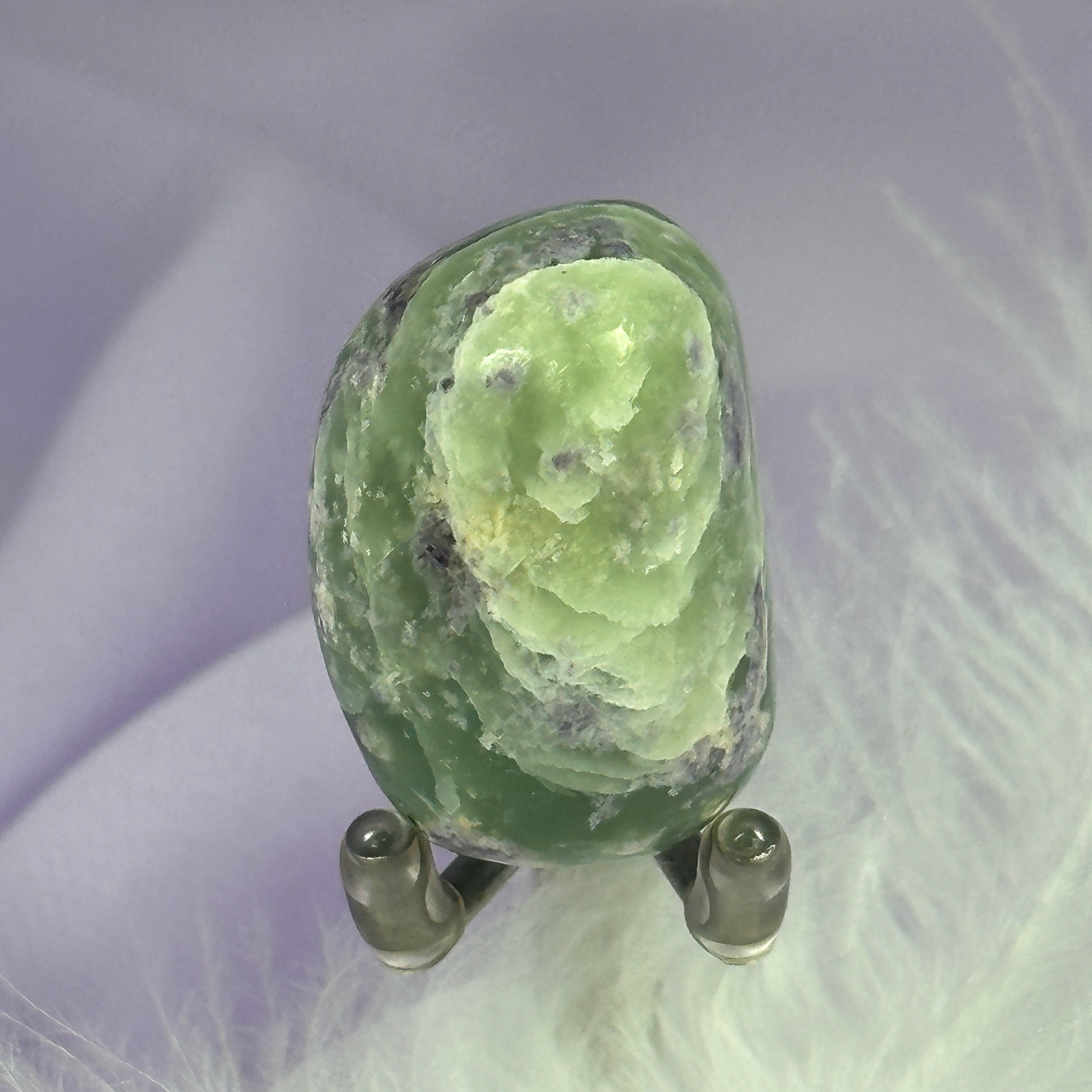 New!! Bolivianite tumble stone, Fluorite, Fuchsite, Diaspore 21g SN54671