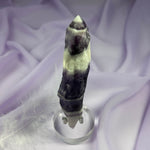 Large natural Chevron Amethyst crystal point with polished tip 120g SN54313
