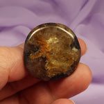 Chiastolite, Fairy Cross smooth stone 12.1g SN55082