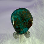 Chrysocolla, Shattuckite, Cuprite tumble stone 8.2g SN38224