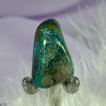 Chrysocolla, Shattuckite, Cuprite tumble stone 9.6g SN38225