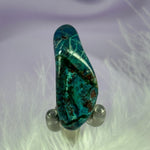 Chrysocolla, Shattuckite, Cuprite tumble stone 8.8g SN38228