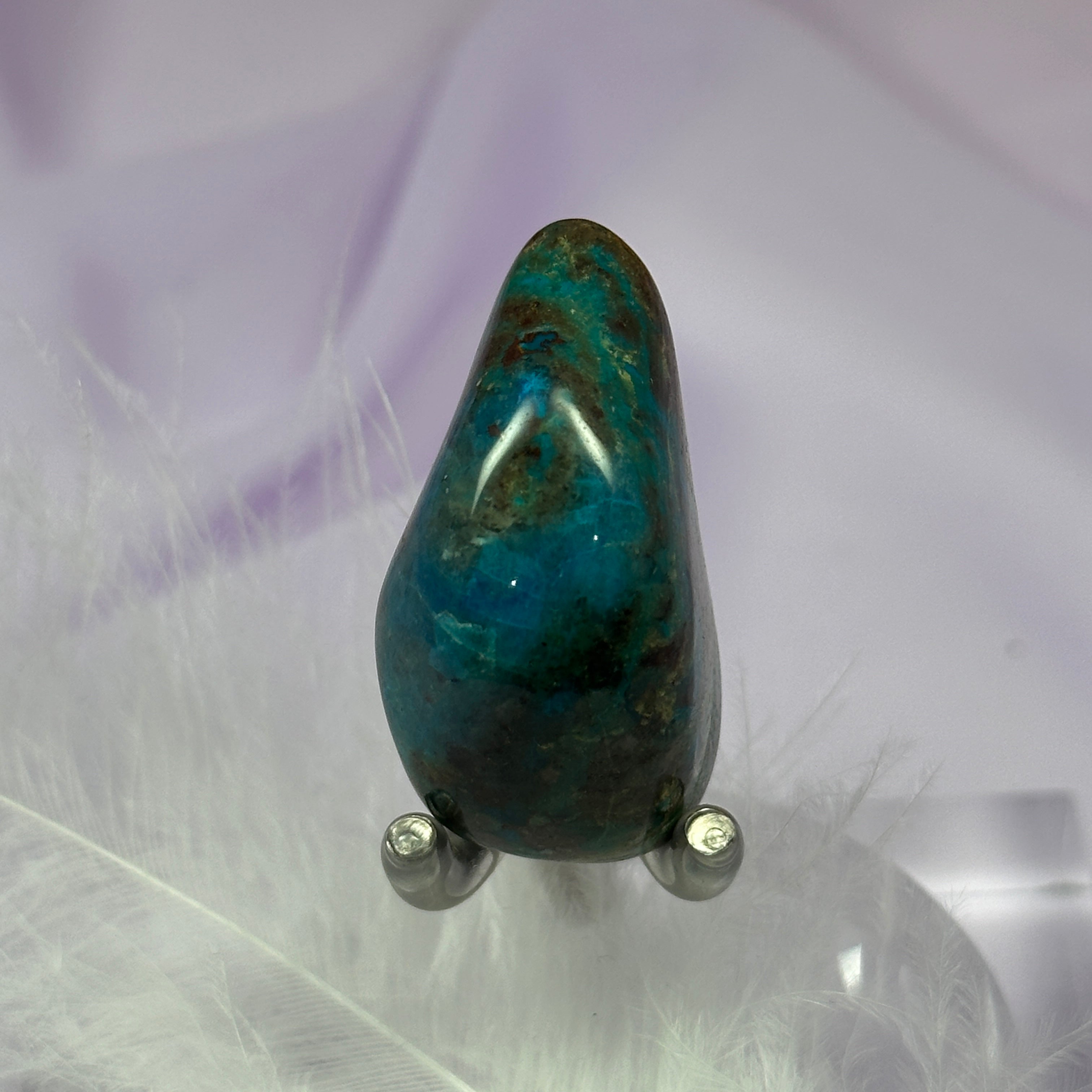 Chrysocolla tumble stone 17.3g SN23932