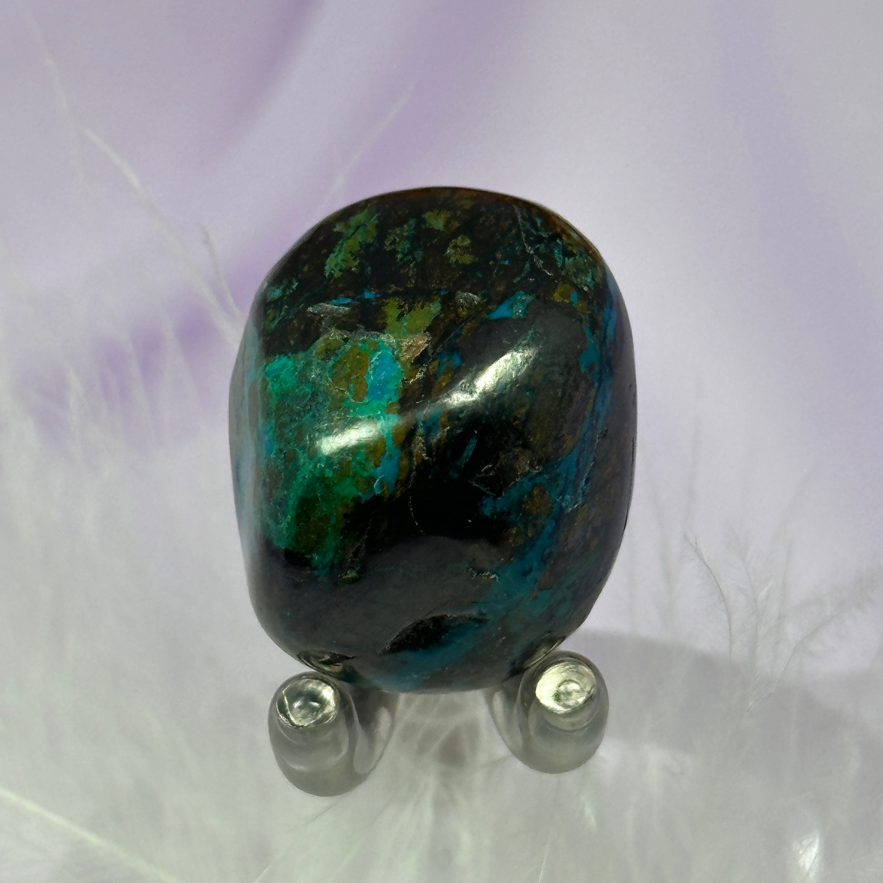 Small Chrysocolla tumble stone 12.3g SN23935