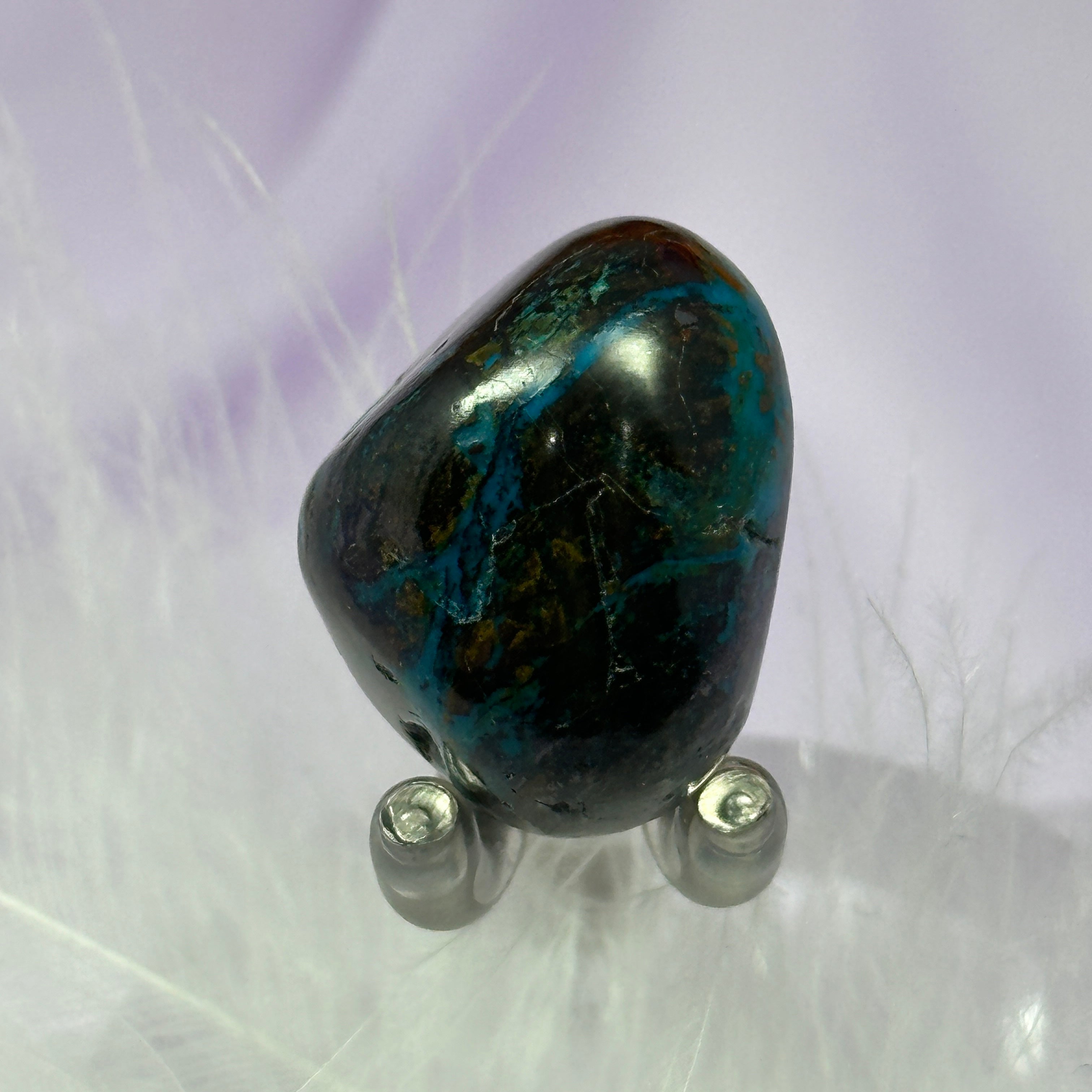 Small Chrysocolla tumble stone 12.3g SN23935