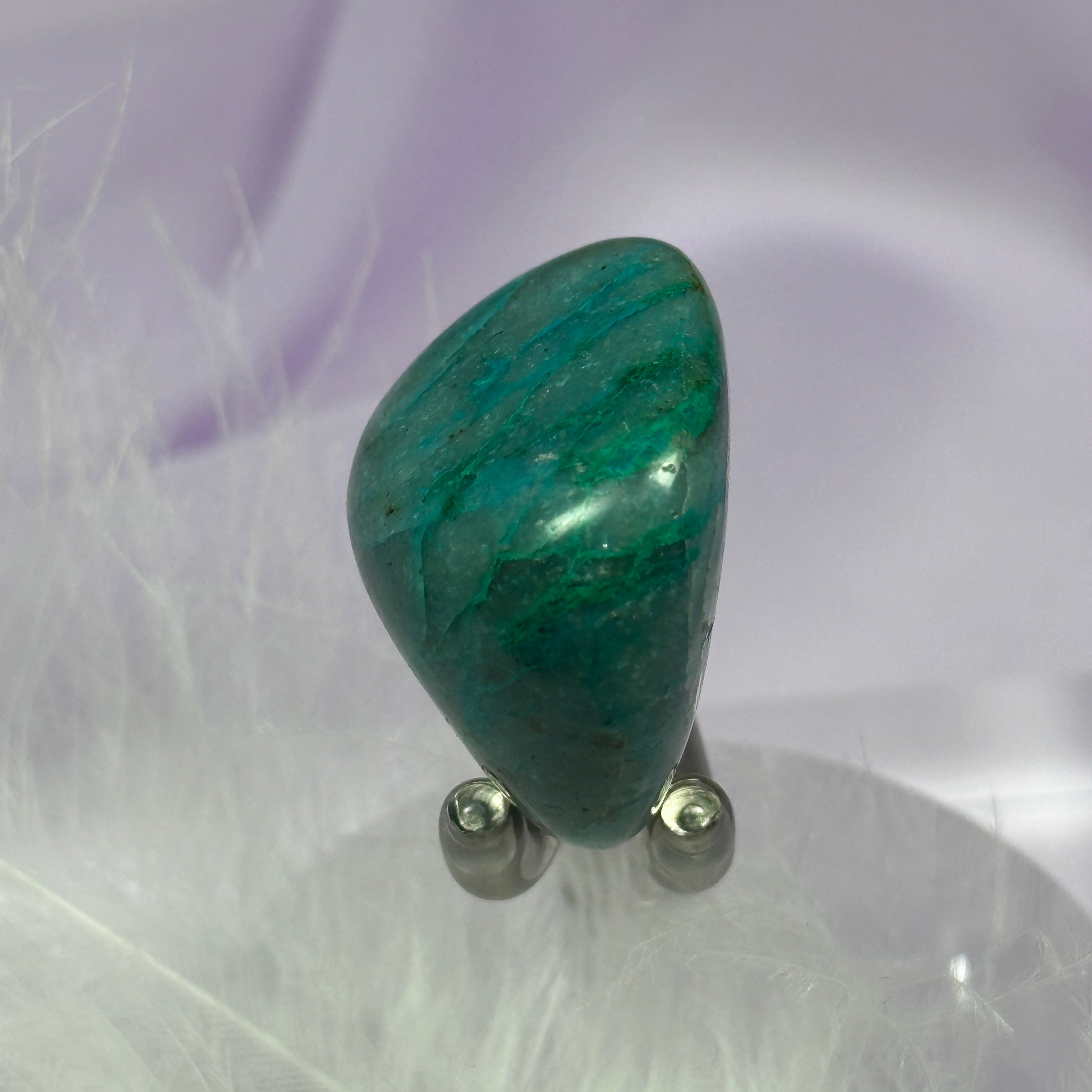 Chrysocolla tumble stone 14.8g SN41765