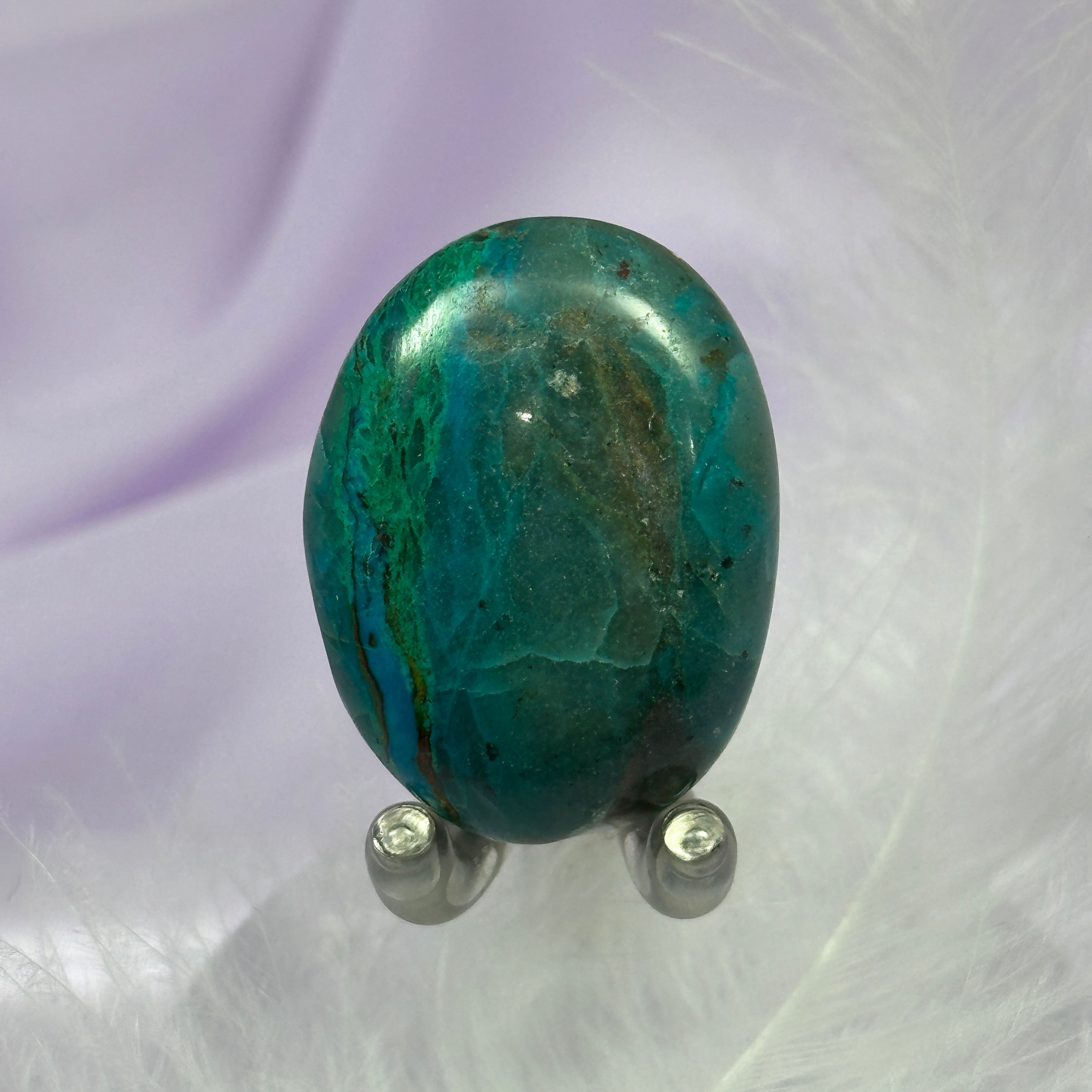 Chrysocolla tumble stone 13.8g SN41766