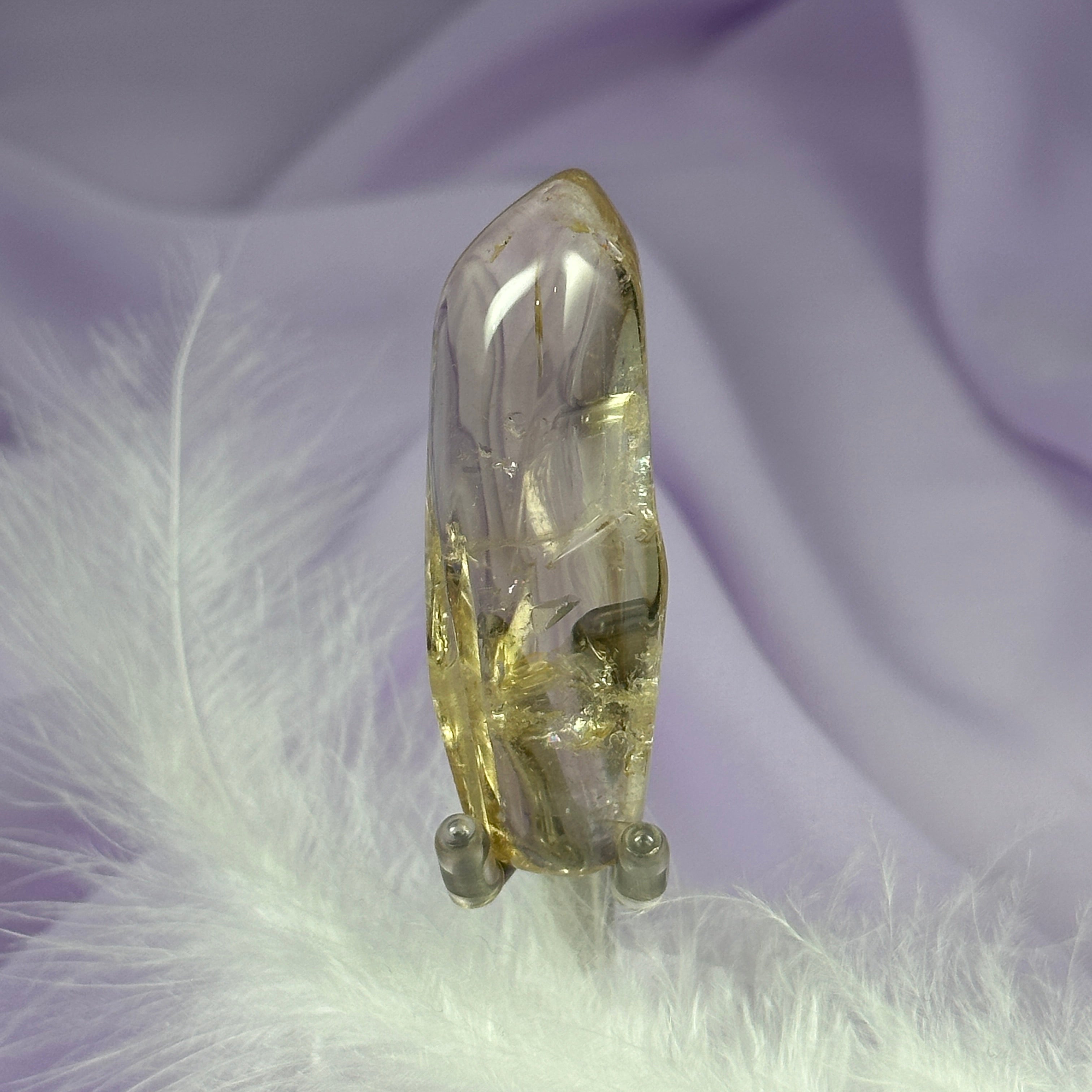 AA soft polished point Natural Citrine..not heated 24g SN50839