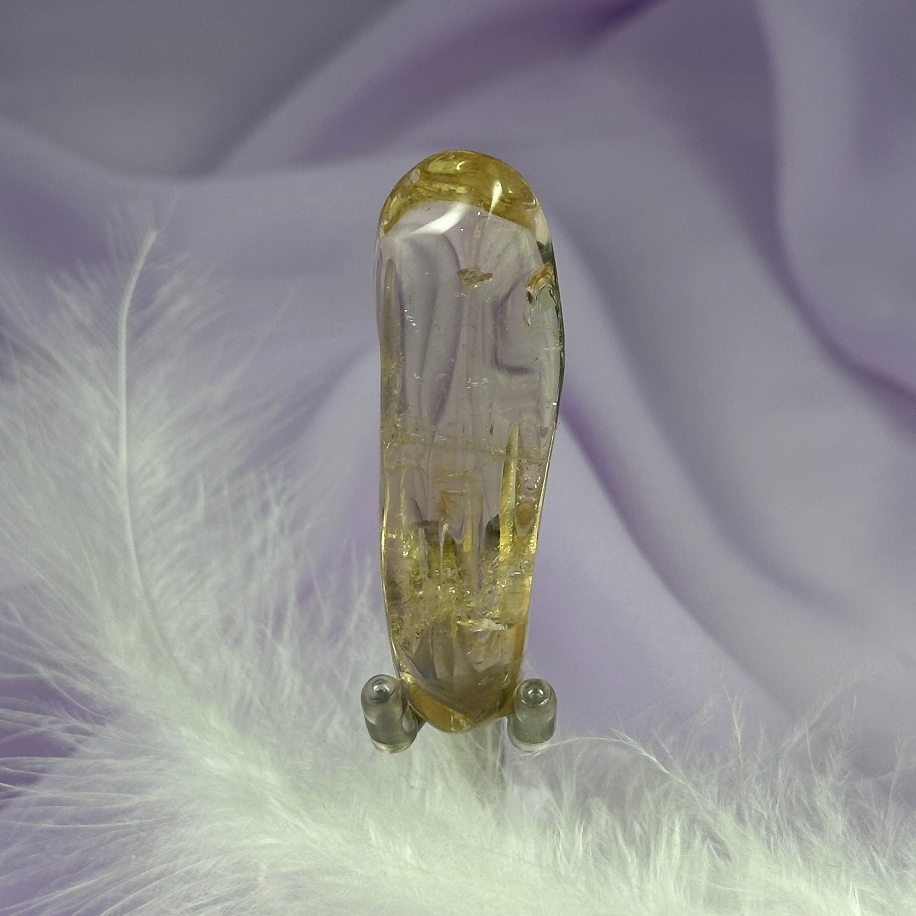 AA soft polished point Natural Citrine..not heated 24g SN50839