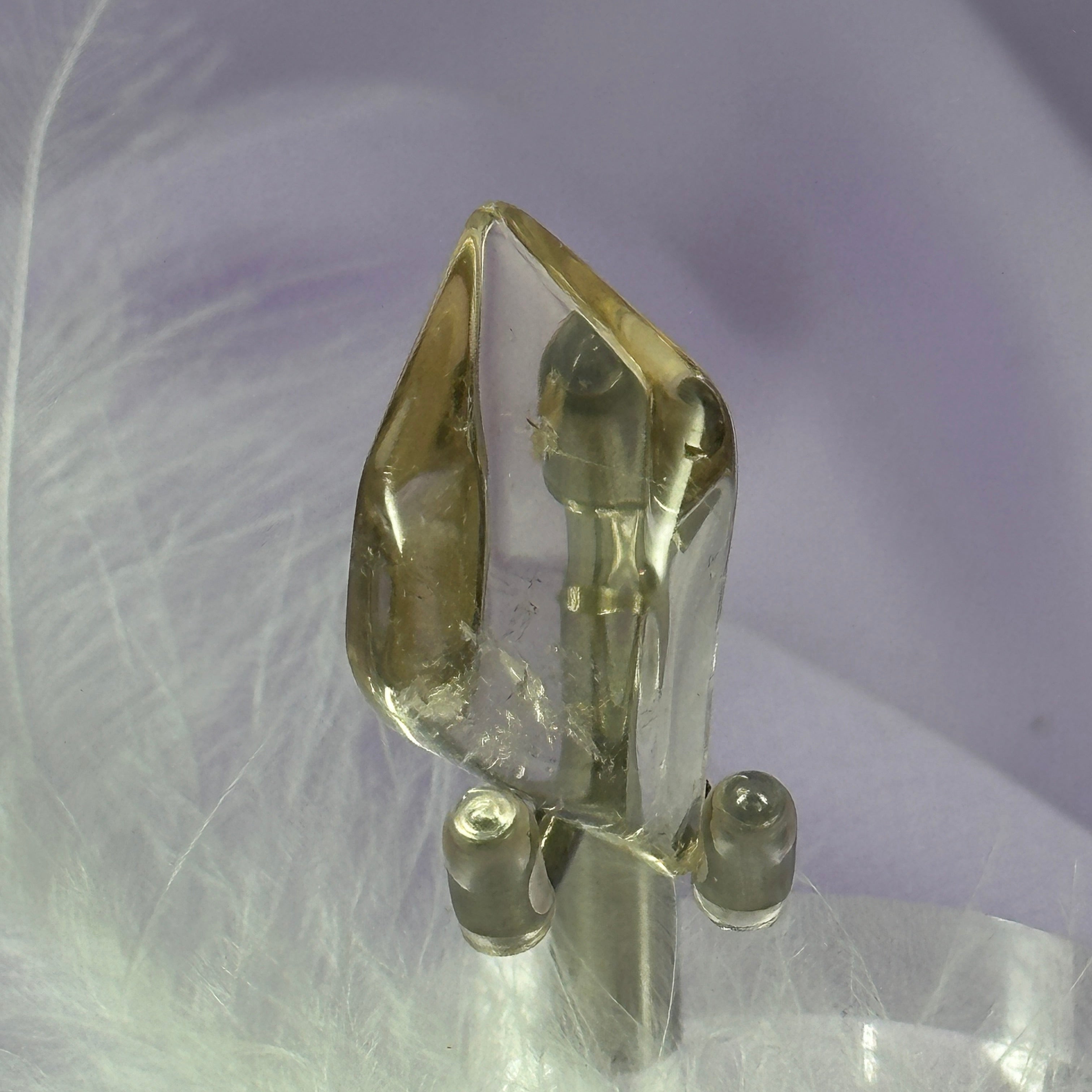 AA soft polished point Natural Citrine..not heated 7.3g SN50842