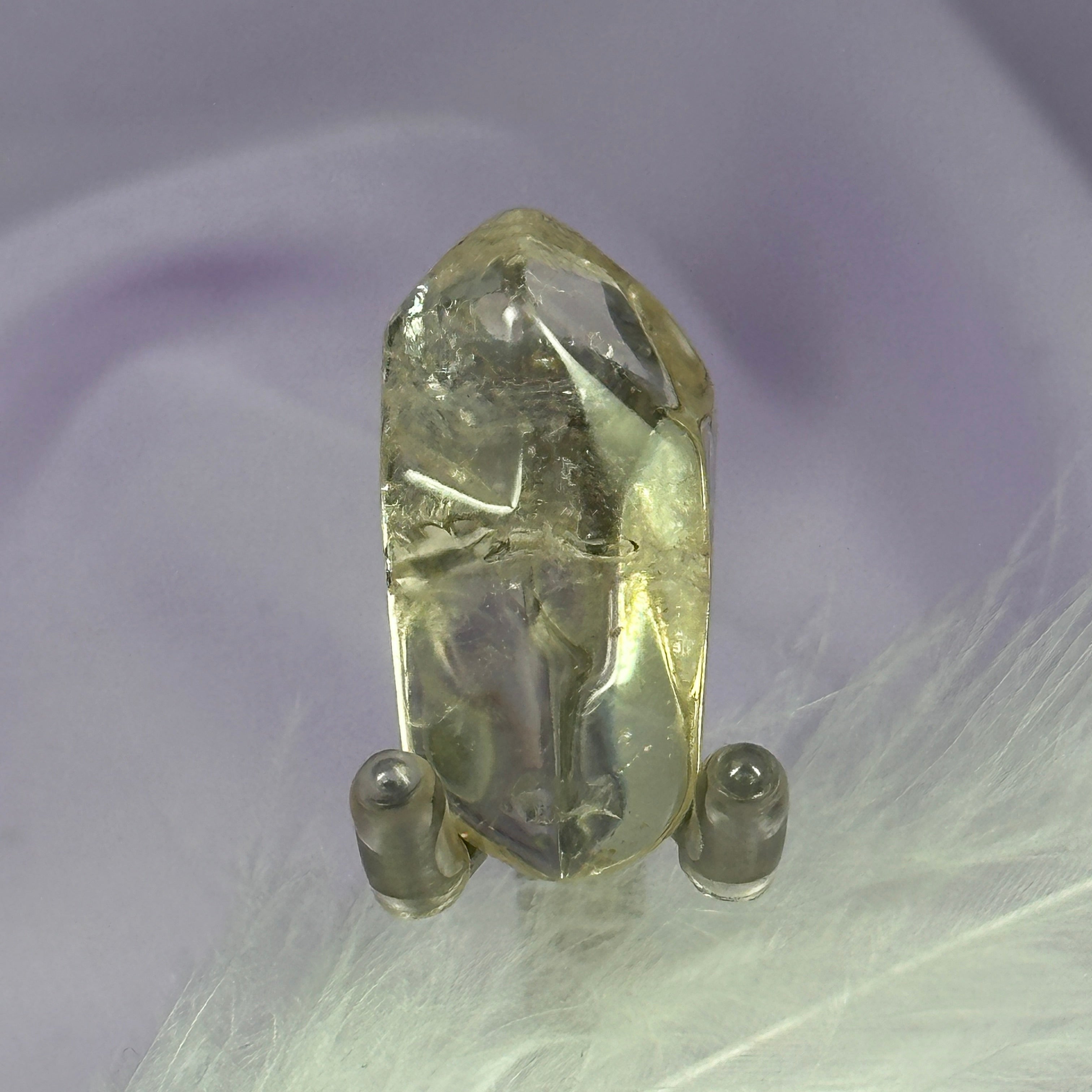 AA soft polished point Natural Citrine..not heated 7.9g SN50843