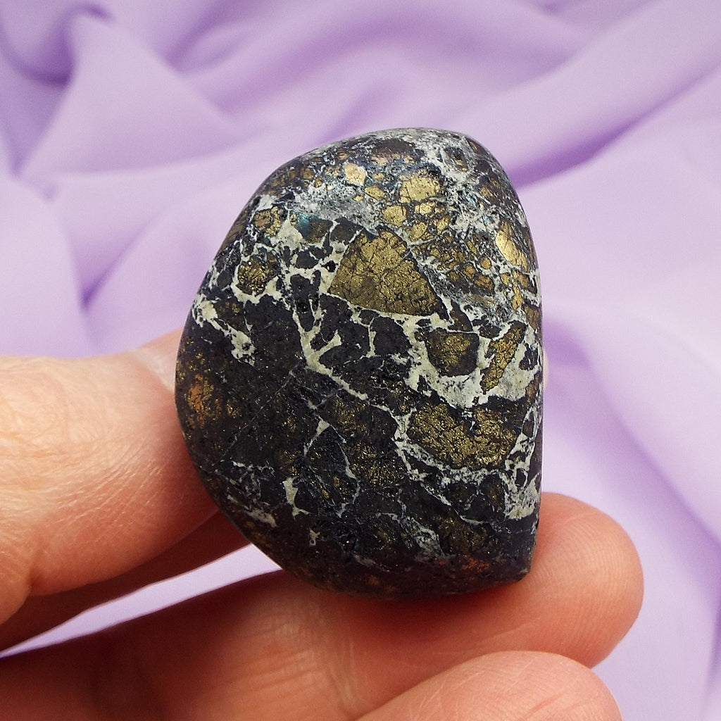 Rare large 'natural' Covellite shaped but unpolished stone 31g SN54954