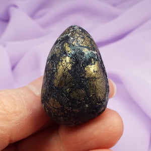 Rare large 'natural' Covellite shaped but unpolished stone 28g SN54956
