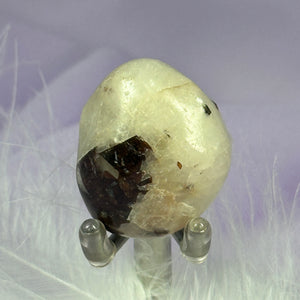 Rare Cryolite with Siderite crystal tumble stone 16.5g SN55648
