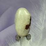 Rare Cryolite with Siderite crystal tumble stone 14.8g SN55651