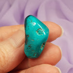Rare Dioptase tumble stone 12.4g SN55382