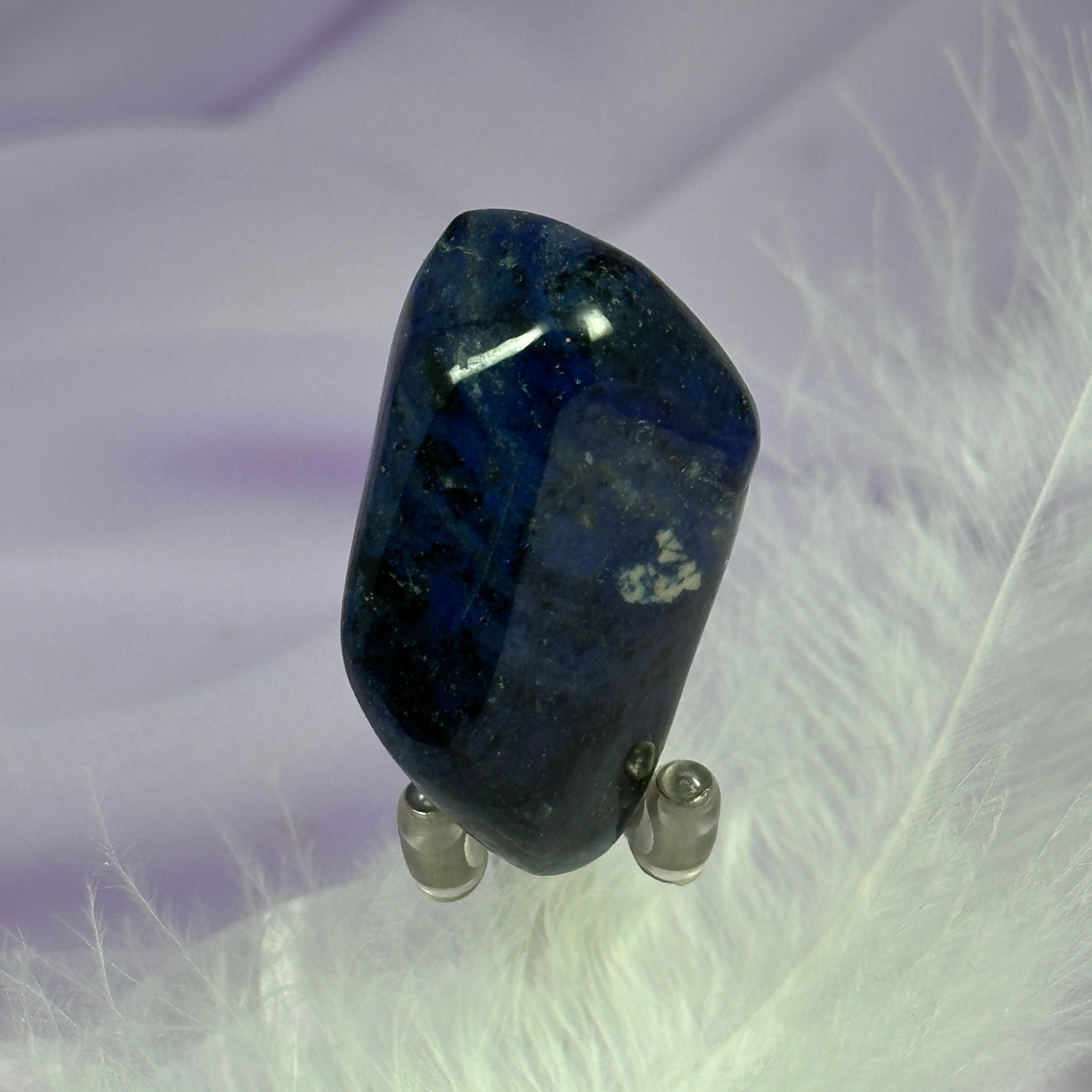 Beautiful blue Dumortierite Quartz crystal tumble stone 25g SN25140