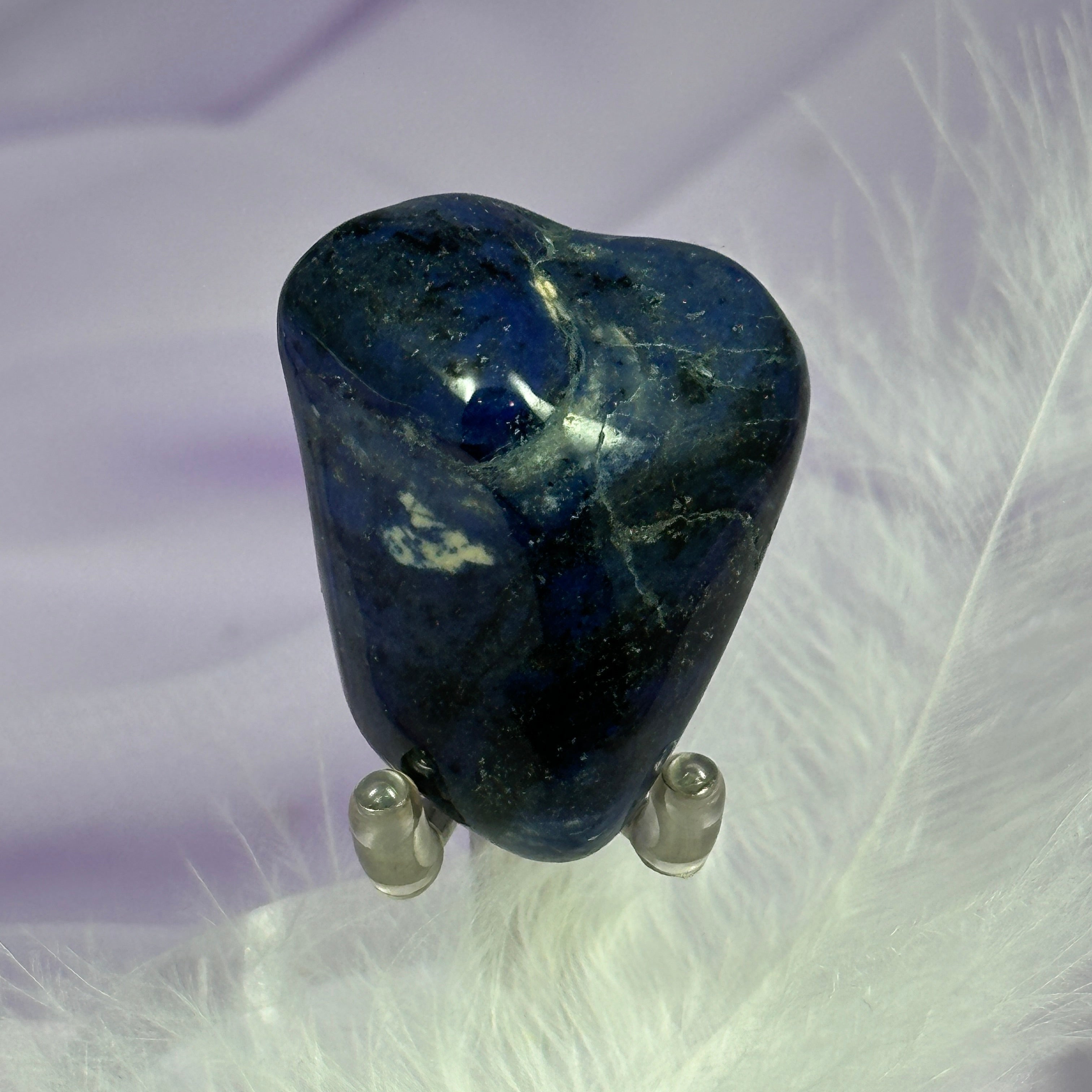 Beautiful blue Dumortierite Quartz crystal tumble stone 25g SN25140