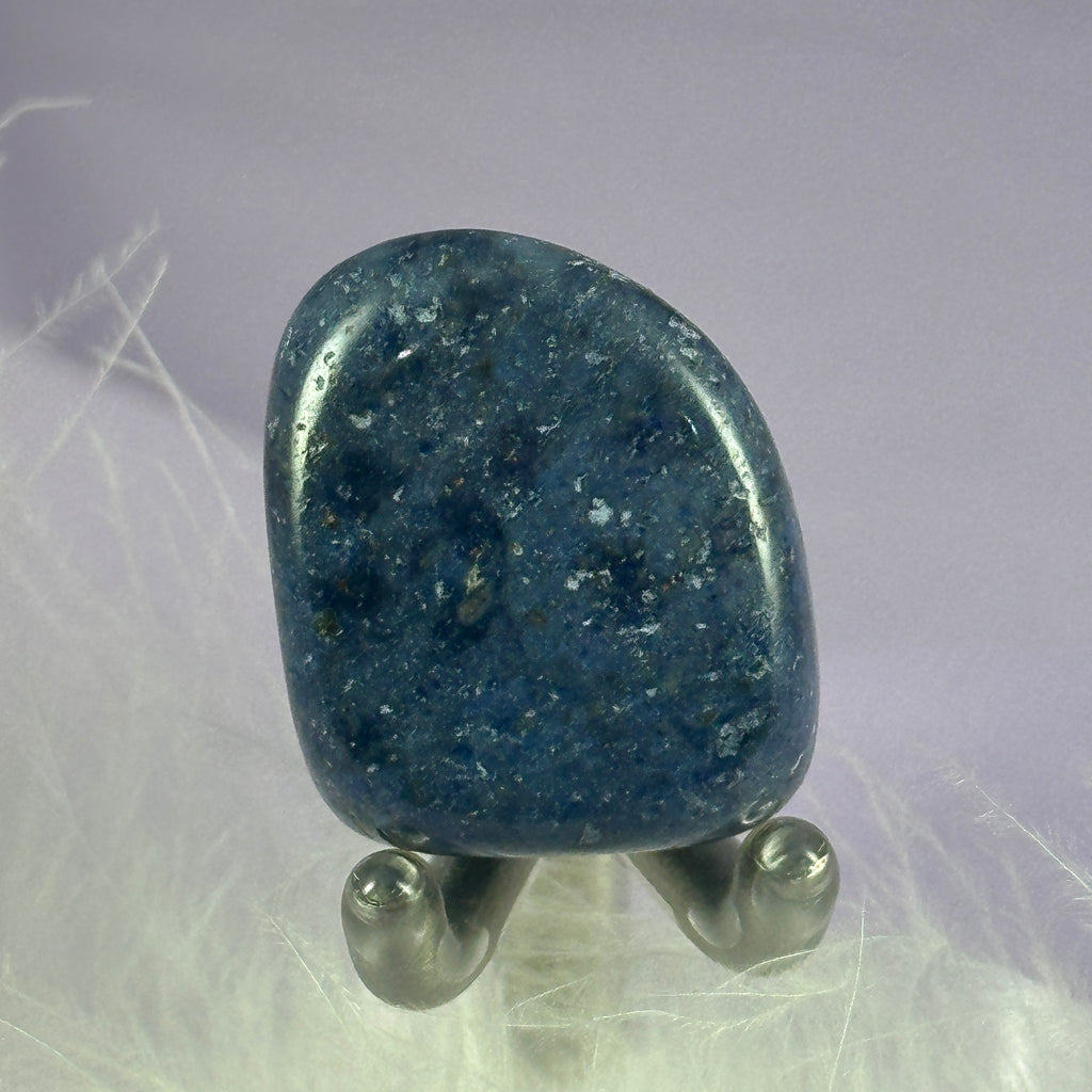 Beautiful blue Dumortierite Quartz crystal tumble stone 14.5g SN25143