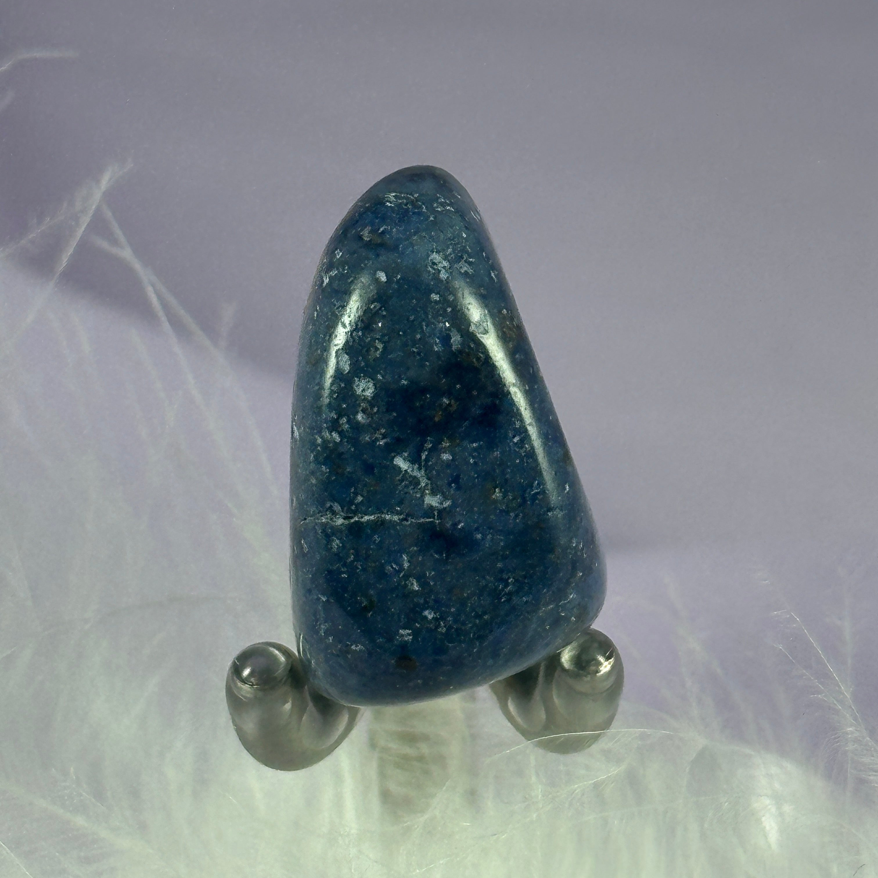 Beautiful blue Dumortierite Quartz crystal tumble stone 14.5g SN25143