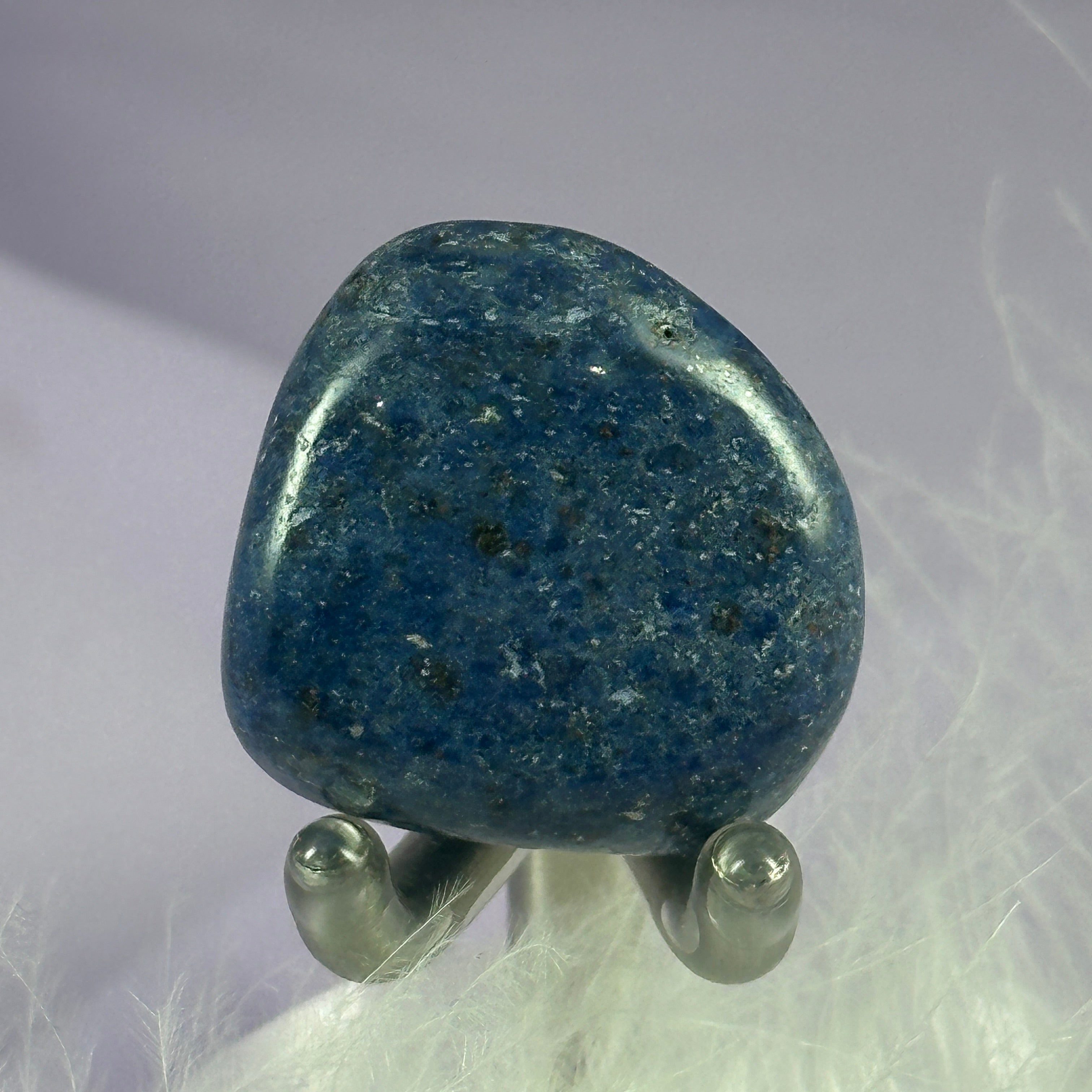 Beautiful blue Dumortierite Quartz crystal tumble stone 13.6g SN25144