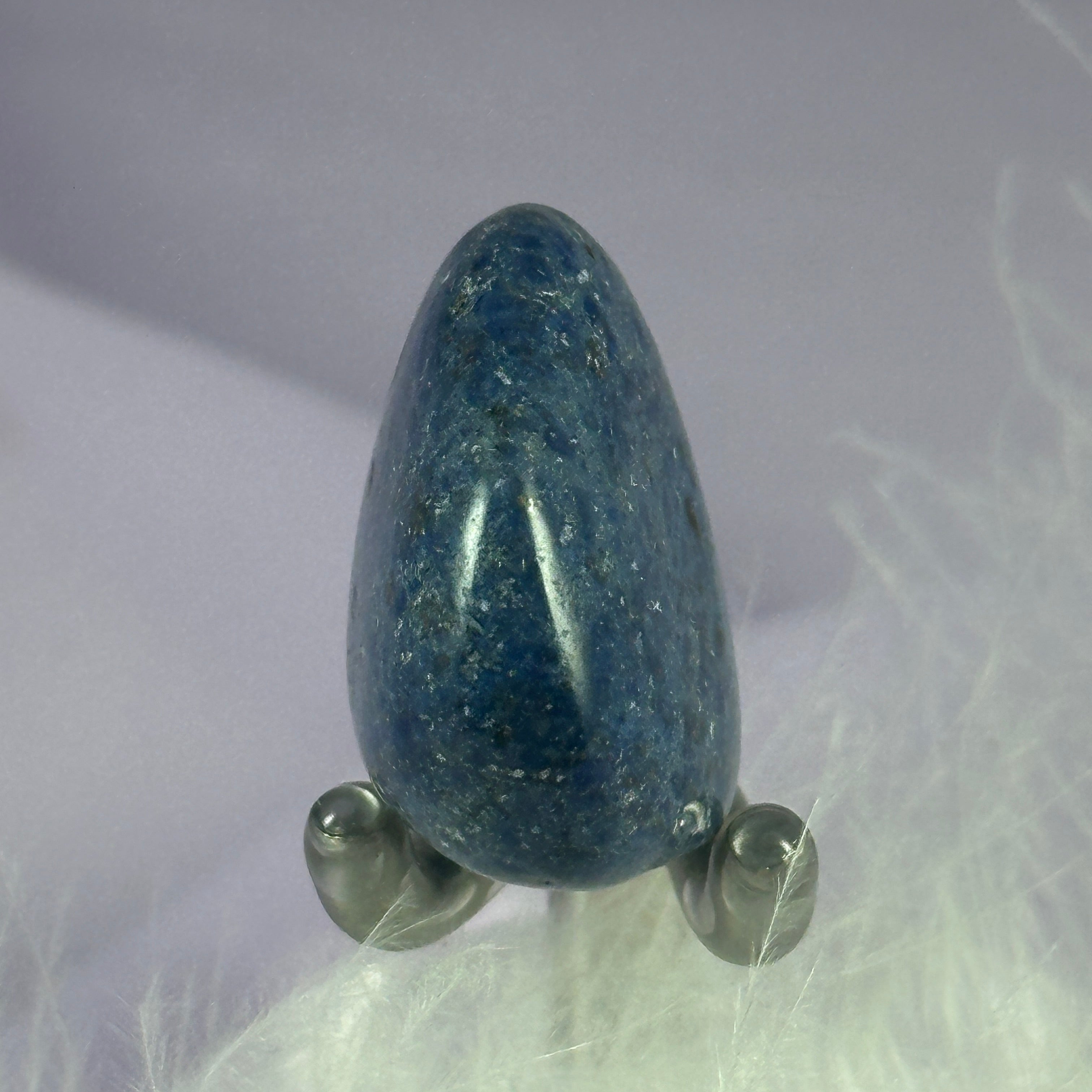 Beautiful blue Dumortierite Quartz crystal tumble stone 13.6g SN25144