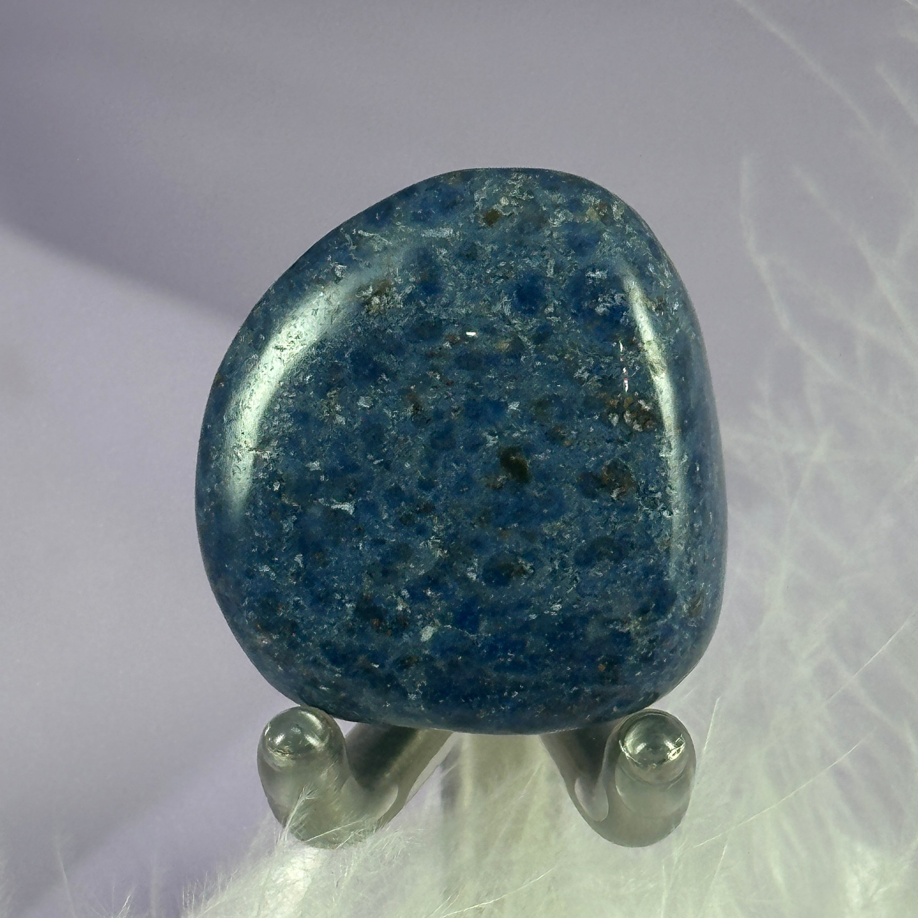 Beautiful blue Dumortierite Quartz crystal tumble stone 13.6g SN25144