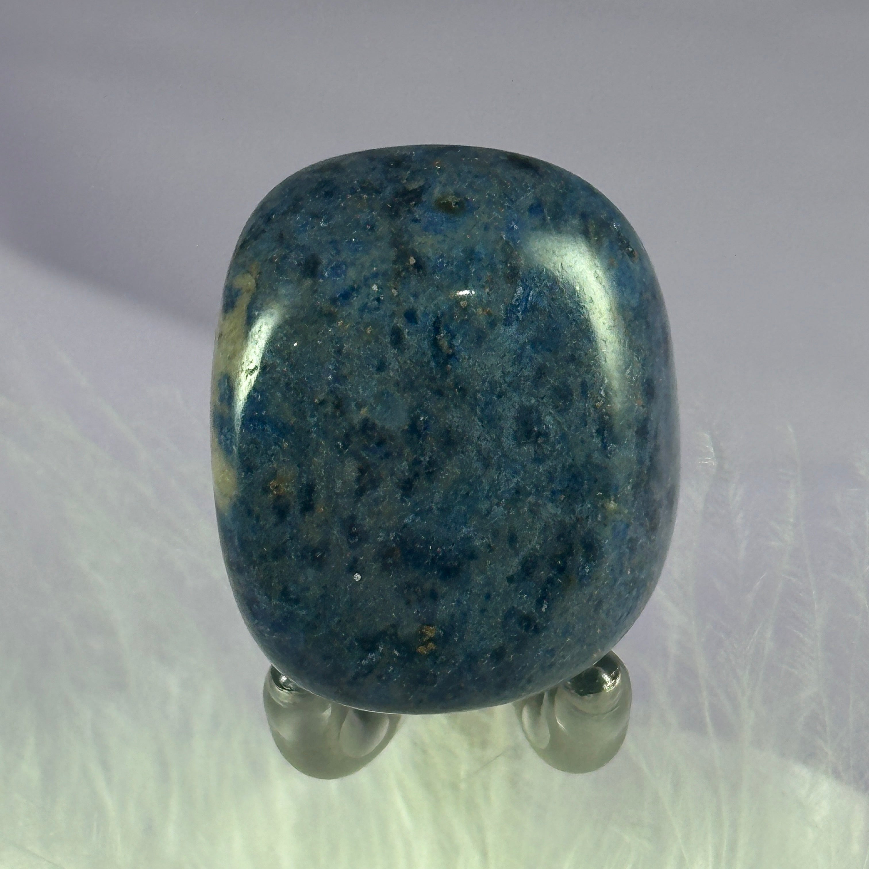 Beautiful blue Dumortierite Quartz crystal tumble stone 18.8g SN25547