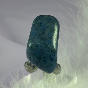 Beautiful blue Dumortierite Quartz crystal tumble stone 18.1g SN25548