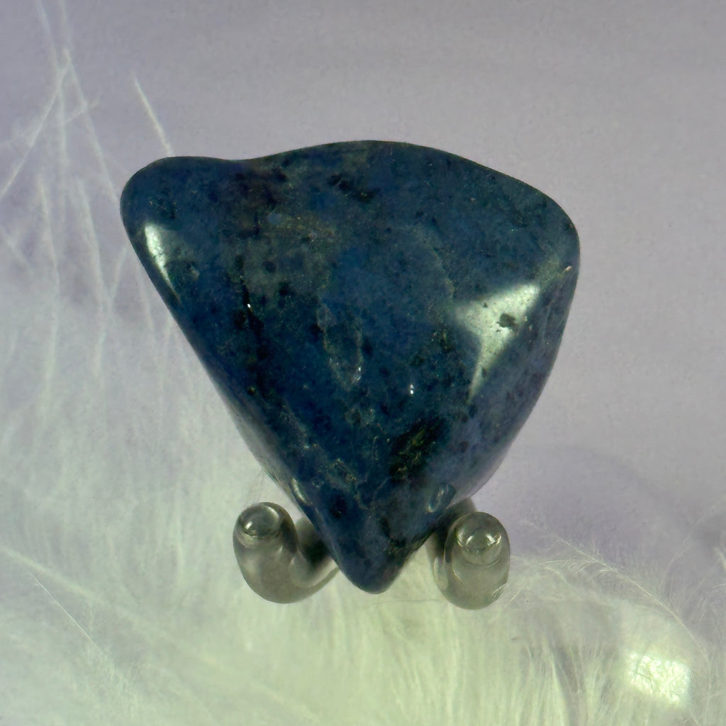 Beautiful blue Dumortierite Quartz crystal tumble stone 17.5g SN25549