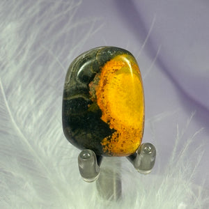 Rare Eclipse Stone tumble stone, Bumblebee Jasper 11.4g SN47856