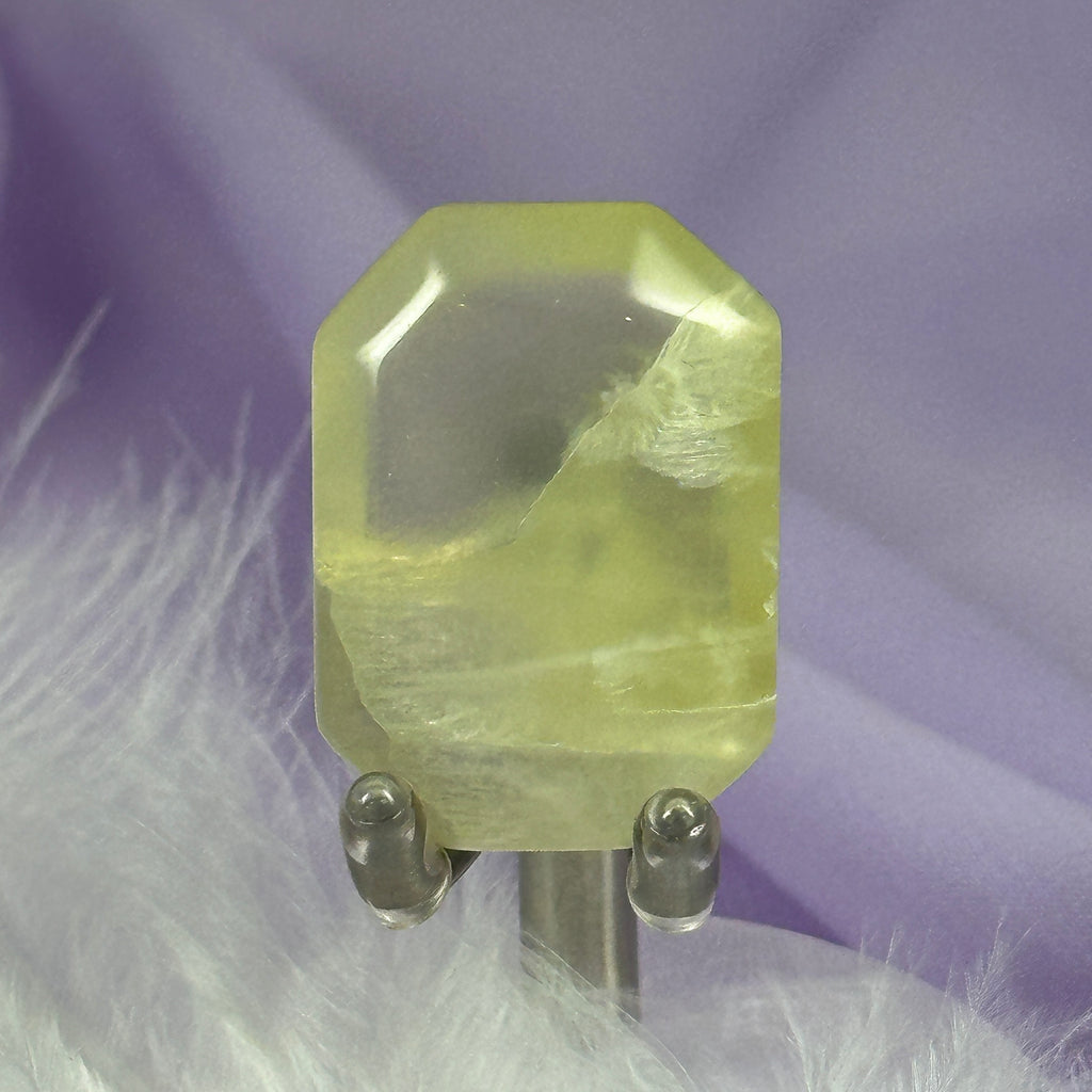 Gemmy Prehnite crystal flat stone 13.2g SN49743