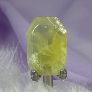 Gemmy Prehnite crystal flat stone 13.7g SN49746