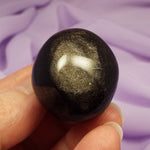 Rare large A Grade Gold Sheen Obsidian tumble stone 27g SN55538
