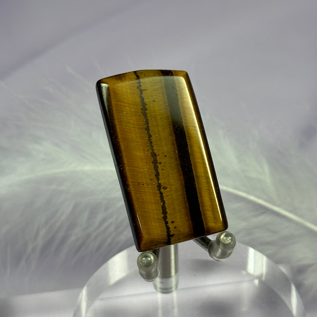 Gold Tigers Eye crystal polished slice 9.8g SN56142